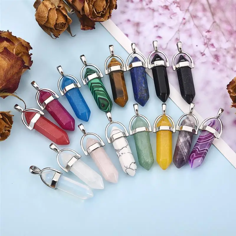 Наборы украшений сделай сам колонна из натурального камня хрустальные подвески