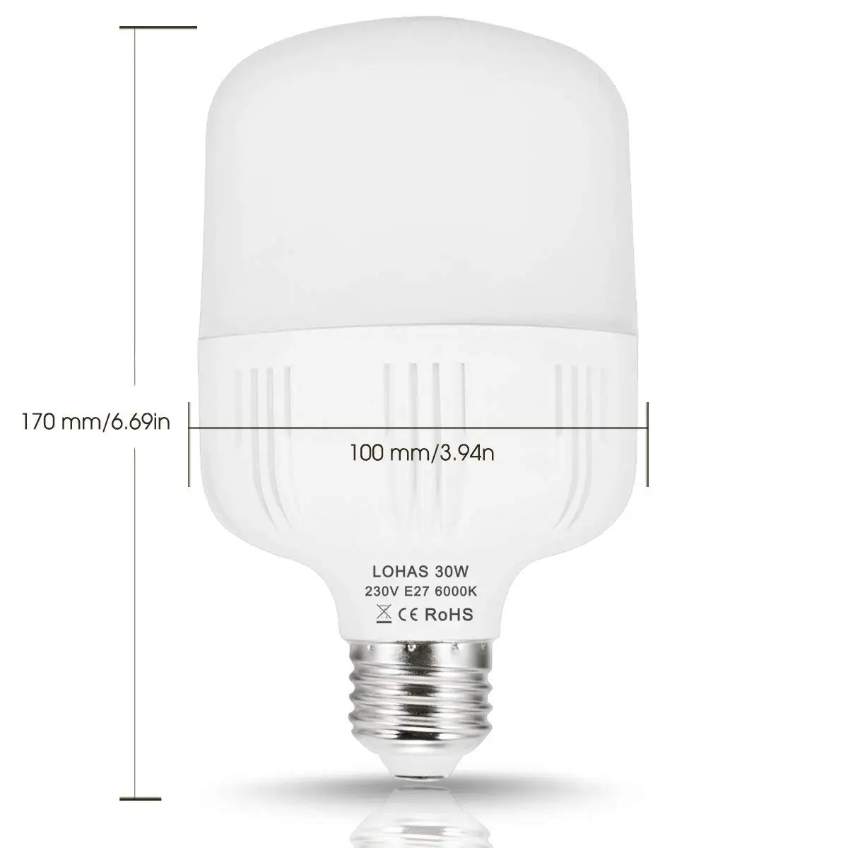E26 E27 светодиодный светильник лампа 30 Вт 20 Коммерческая модернизированная T80 3400lm