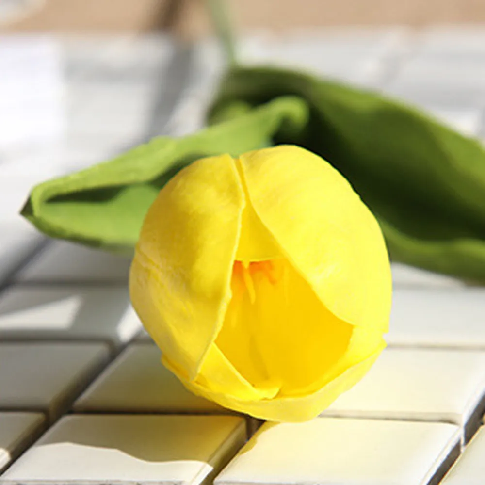 5 шт. искусственные тюльпаны букет цветов искусственный цветок на ощупь для