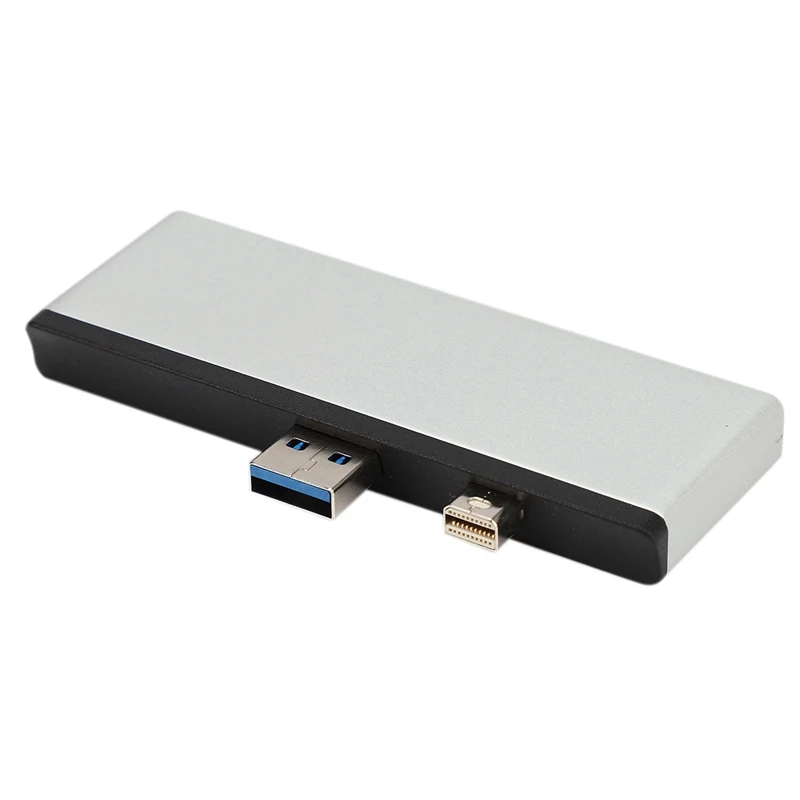 

Hot USB 3.0 HUB for Surface Pro Expansion Dock 4K HDMI Adapter with Universal Ring Light Selfie Mobile Phone Lens Black