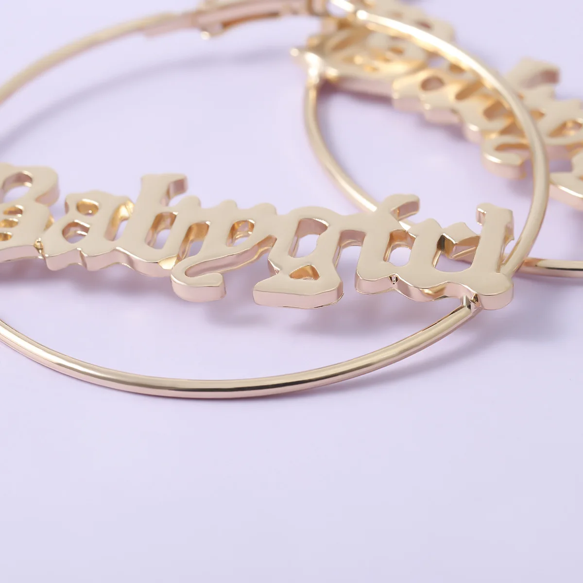 

2021 New Big Circle Round Letters Hoop Earrings for Women Girls Statement Gold Colorful Punk Charm Earrings Party Jewelry