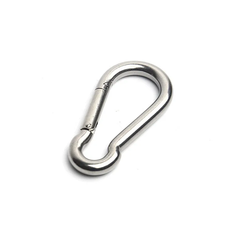 1 шт. 304 нержавеющая сталь пружинный карабин защелкивающийся крючок Брелок
