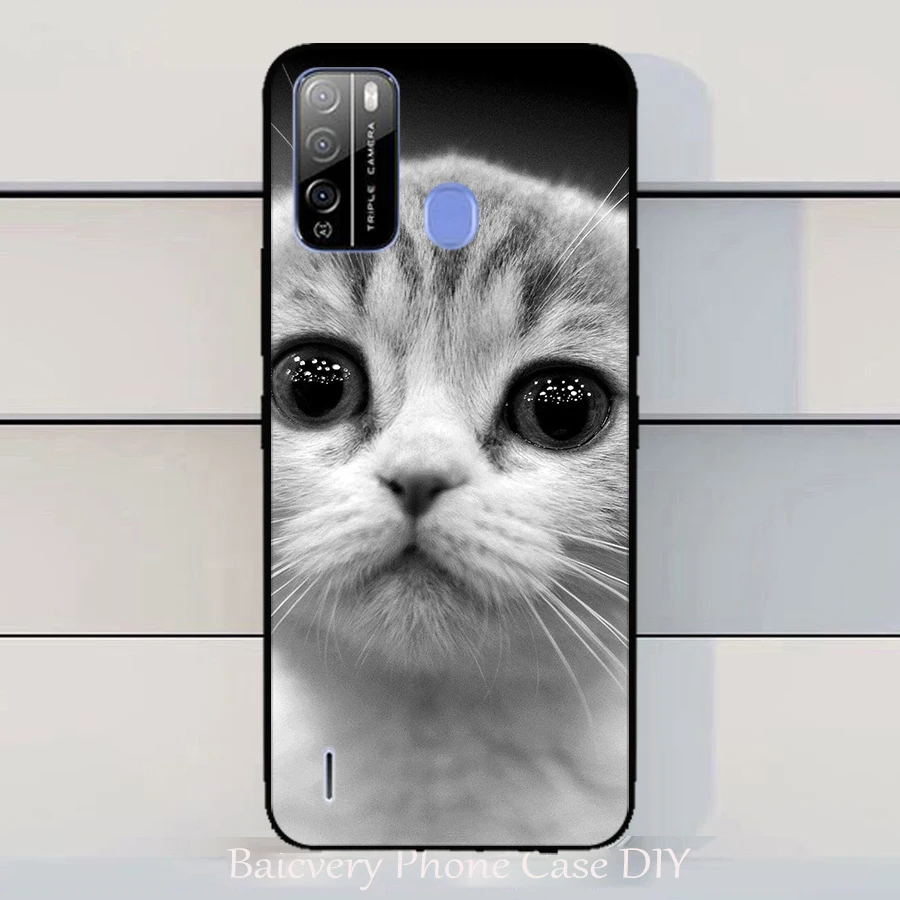 Цветной чехол с животными для ITEL A48 силиконовые мягкие чехлы Itel защитный накладки
