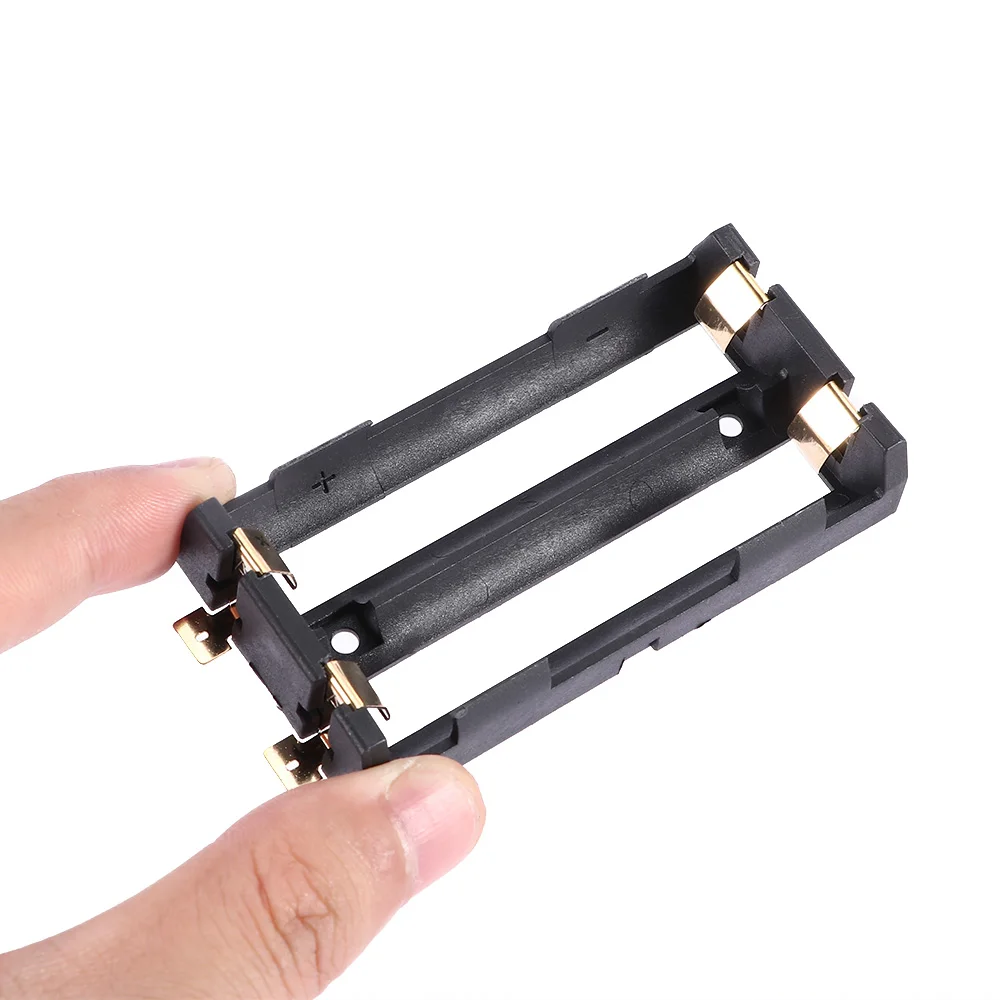 2X26650 держатель батареи SMD SMT для 26650 черный с бронзовые значки позолоченные 2x26650 3 7 V