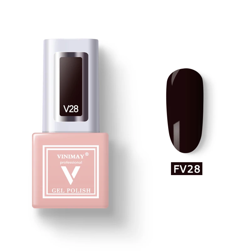 FV28 VINIMAY 60 Цветной Гель-лак для ногтей vernis полуперманентный УФ-гель лак-праймер впитывающий Гель-лак для ногтей Полировочный Гель для маникюра - Цвет: FV28