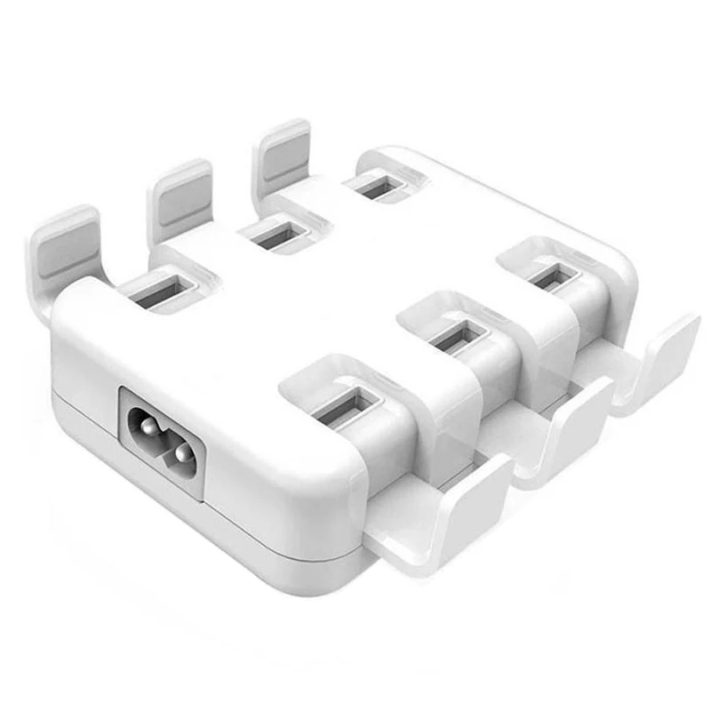 USB зарядное устройство 6 портов ЕС США вилка Мобильный телефон кронштейн адаптер