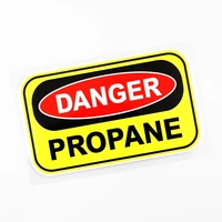 danger propane car sticker sign warning auto accessories fashion classic pvc decorative waterproof sunscreen decal 1610cm