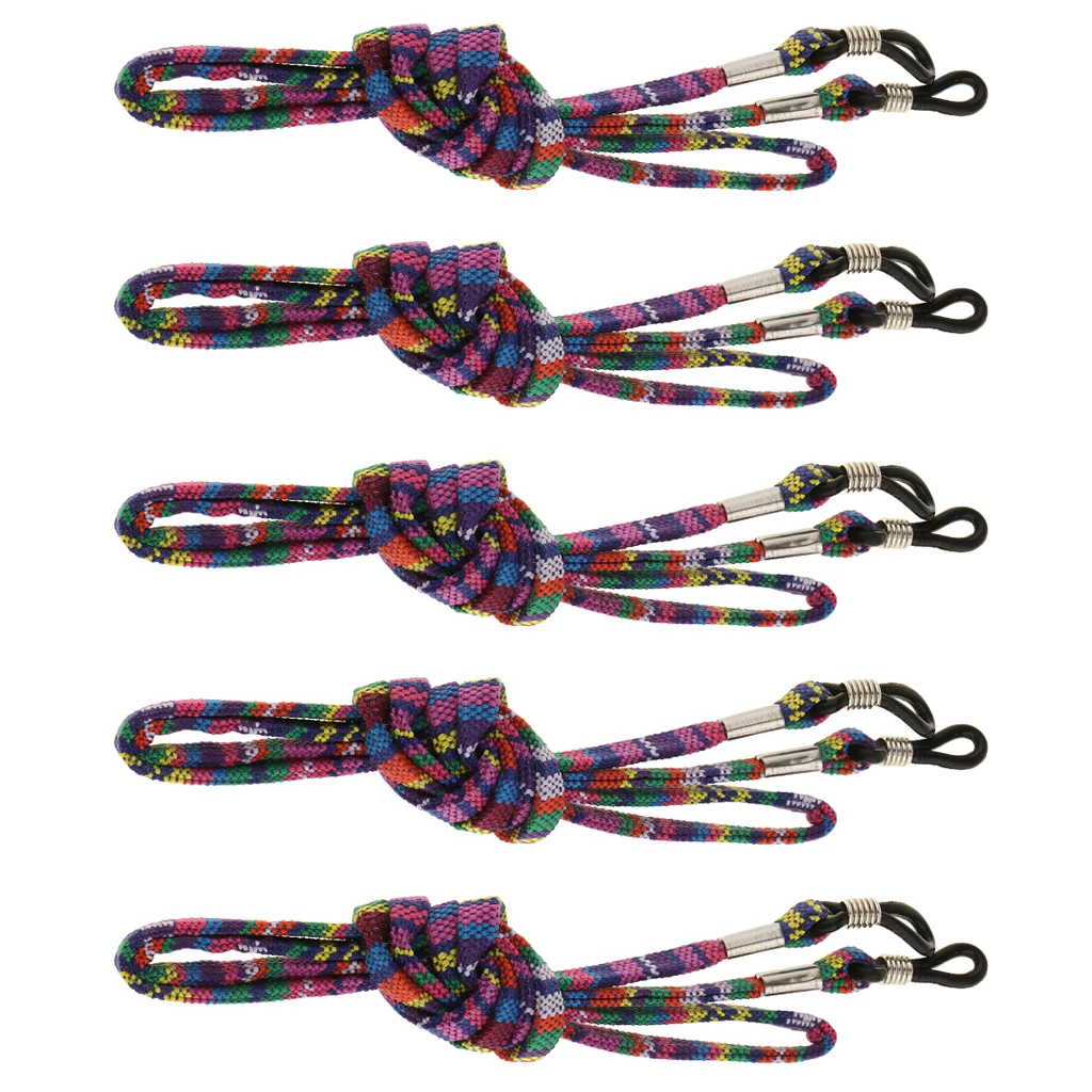 

5x Adjustable Glasses Neck Cord Strap Eye Glass String Lanyard Holder