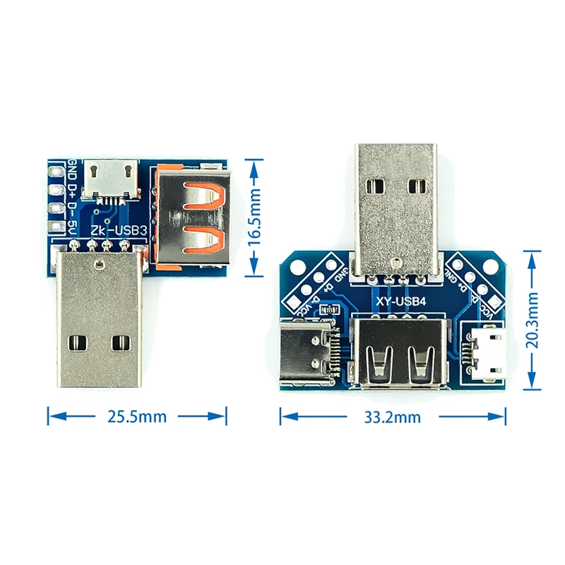 USB-адаптер со штекером и разъемом USB на гнездо Type-c Micro 2 54-4P |