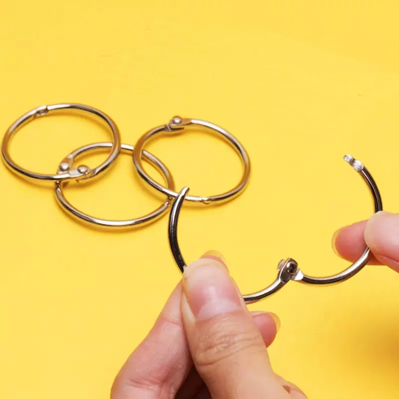 Кольцо для книжных ключей 50 шт. Биндер из металлических колец дюйма 20-30 мм альбомы