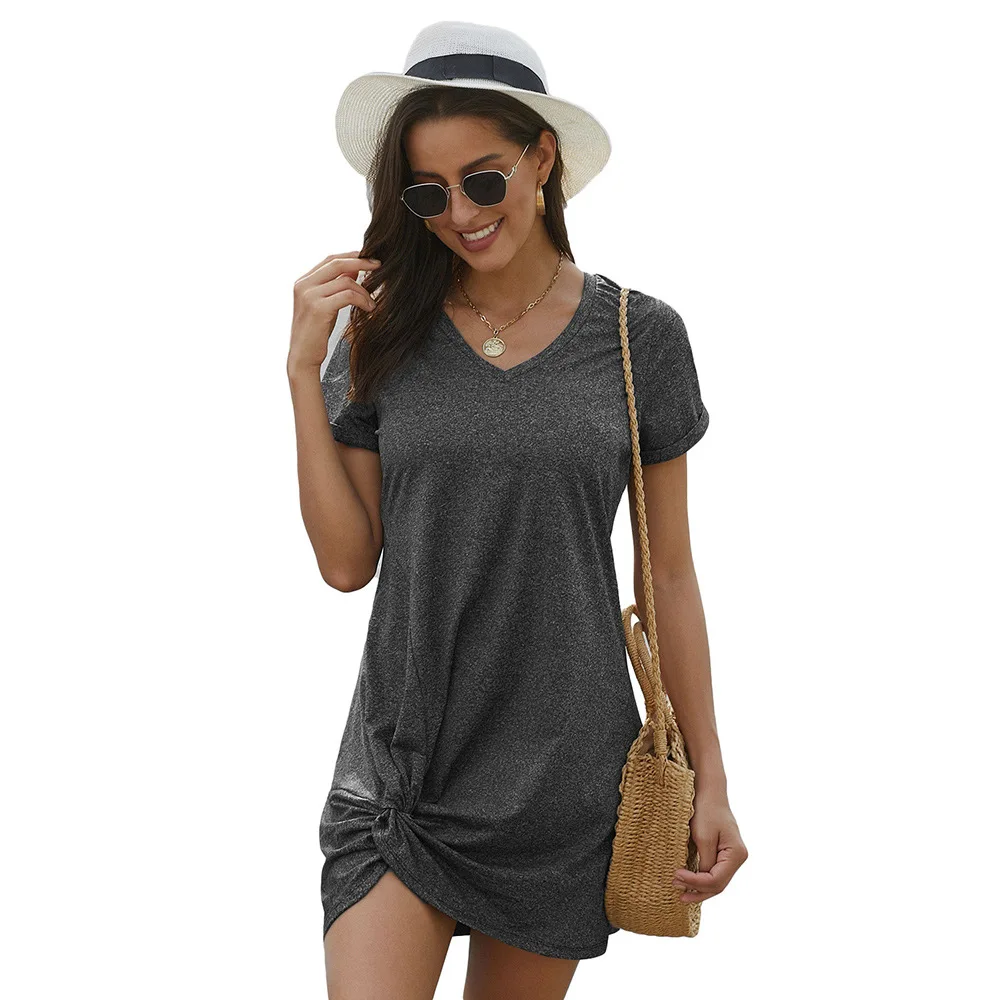 Новинка 2021 летнее Стильное женское платье универсальная юбка с манжетами и