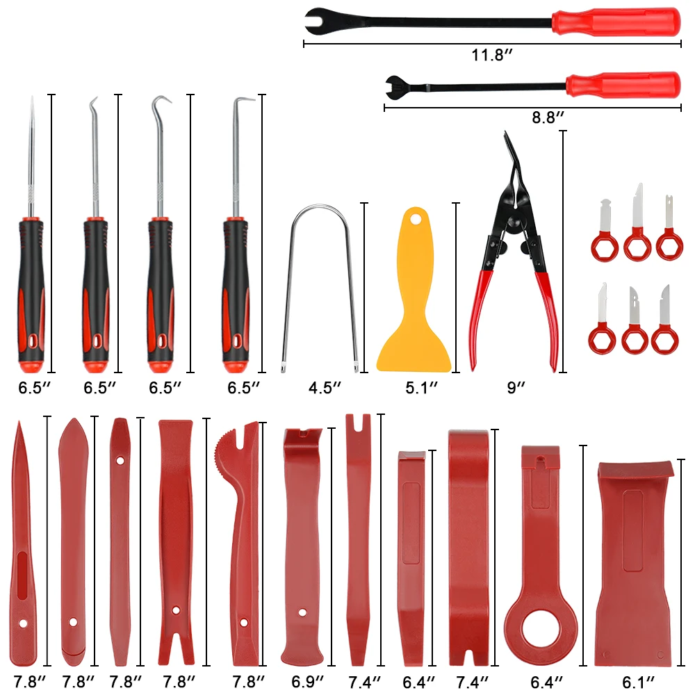 Набор инструментов для удаления автомобильной отделки 65 шт./компл. универсальные