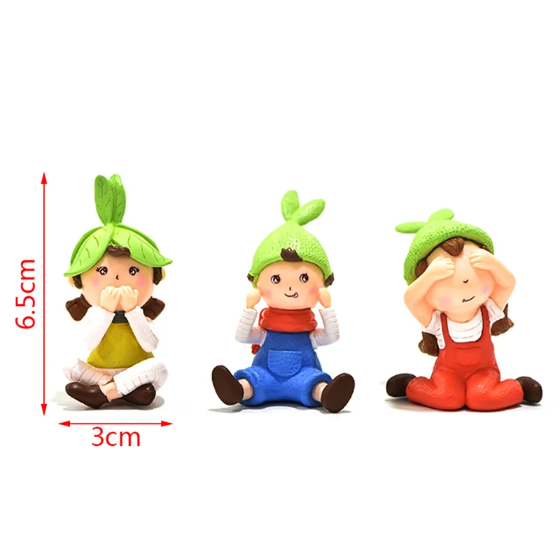 Милая фигурка гнома для девочек миниатюрный садовый декор микро-ландшафт