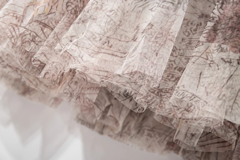 

TWOTWINSTYLE Elegant Print Women's Dress O Neck Long Sleeve Lace Up Bowknot High Waist Vintage Dresses Female 2021 New Spring