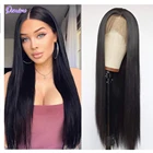 Прямые парики из натуральных волос Domino 13x4, парики из натуральных волос Реми, индийские, предварительно выщипанные волосы, парик с сетчатой основой 4x4