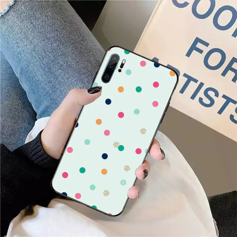 

Polka Dot Phone Case For Huawei honor Mate P 9 10 20 30 40 Pro 10i 7 8 a x Lite nova 5t
