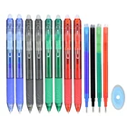 Ручка 0,5 мм, волшебная стираемая, с краснымисинимичернымизелеными чернилами, стержень сменный гелевый мм