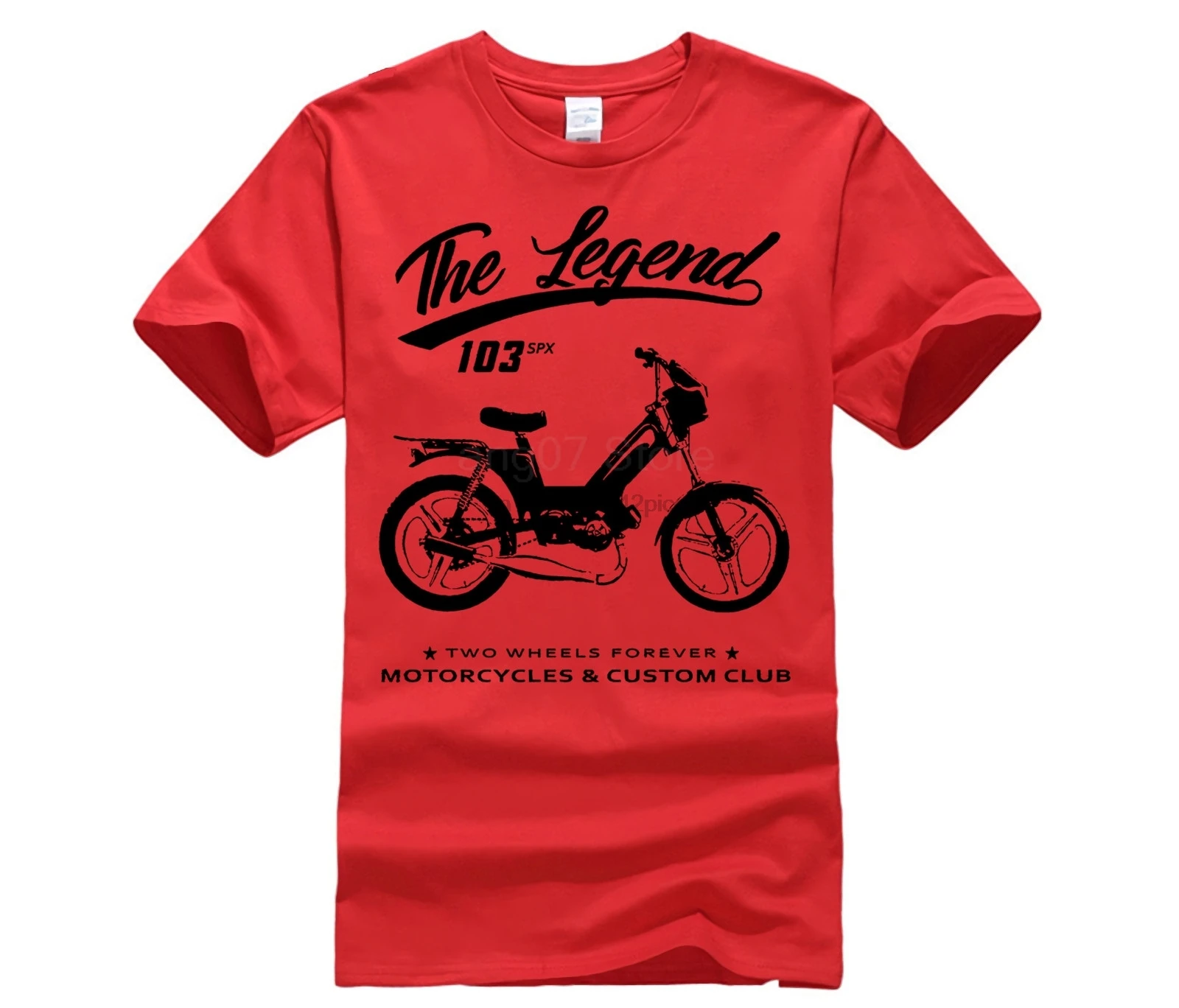 Cotton fashion 2019 trend T-shirt peugeot_103_spx--i_14138591653714138583 round neck men summer short |