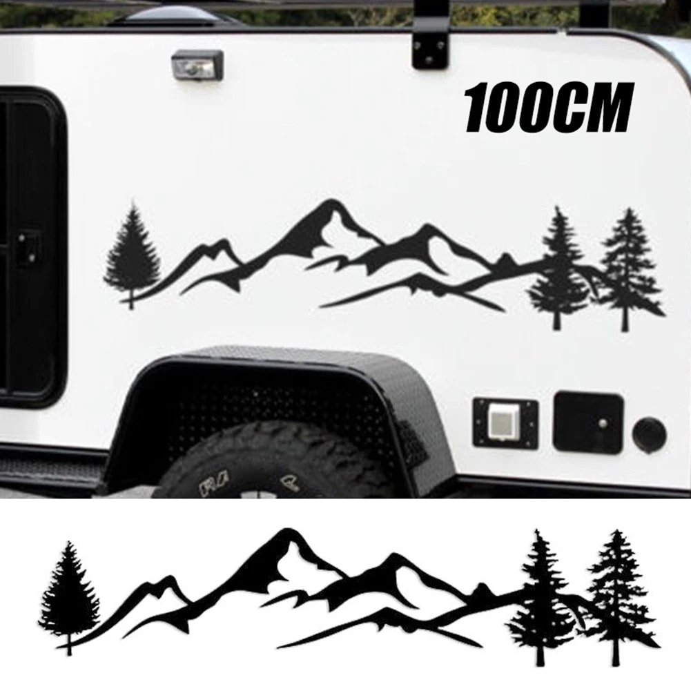 

Mountain Forest Totem Car Stickers SUV Off-road Vehicle Body Stickers Anti-scratch And Anti-collisio Rear Windshield Car Sticker