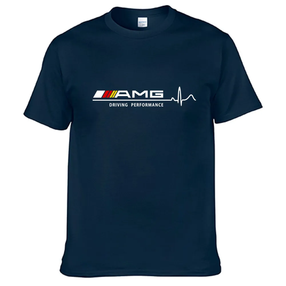 

AMG Driving Performance Colorful Logo Men Women Summer 100% Cotton Black Tees Male Newest Top Popular Normal Tee Shirts Unisex