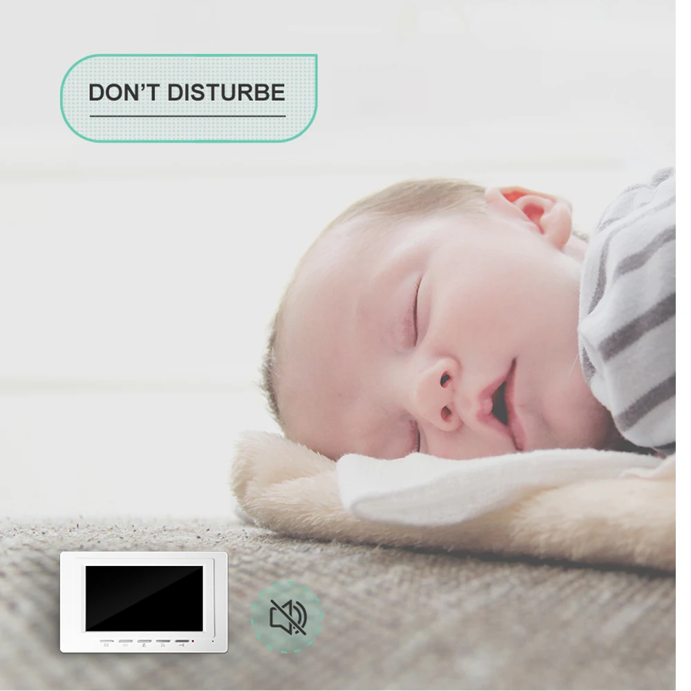 Система видеодомофона Проводная с экраном 7 дюймов и ИК датчиком|Видеодомофон| |