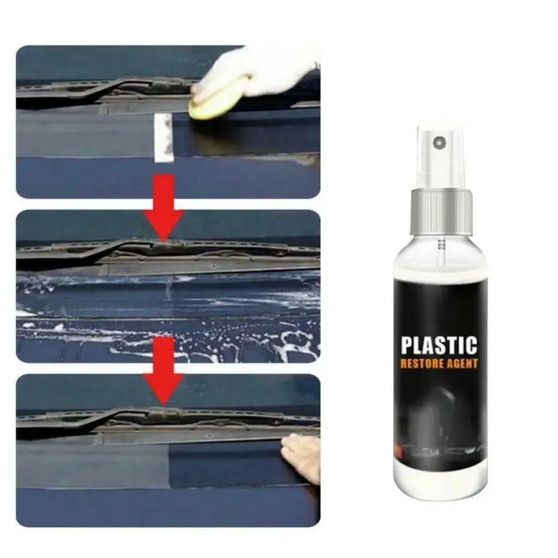 

30/50ML Interior Plastic Plastic Parts Wax Retreading Agent Renewed Plastic Restore Coating Paste Maintenance Agent Car Cleaner