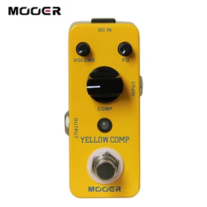 Mooer Pedalboard Guitar Pedal for Electric Guitar Parts Mcs2 Yellow Comp Effector Comp Optical Compressor Musical Instrument