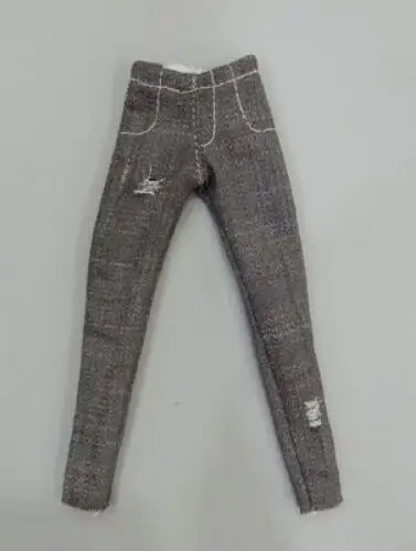 grey pant2 hole Кукла Blyth одежда модные джинсы/рубашка с длинными рукавами для Blyth брюки 1/6 аксессуары для кукол подходят(blyth, barbies, azone 1/6 Doll - Цвет: grey pant2 hole