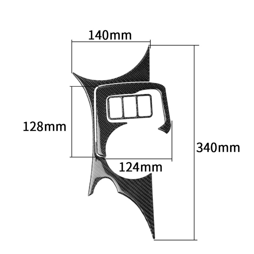 Отделка салона из углеродного волокна панель консоли подставка для сиденья