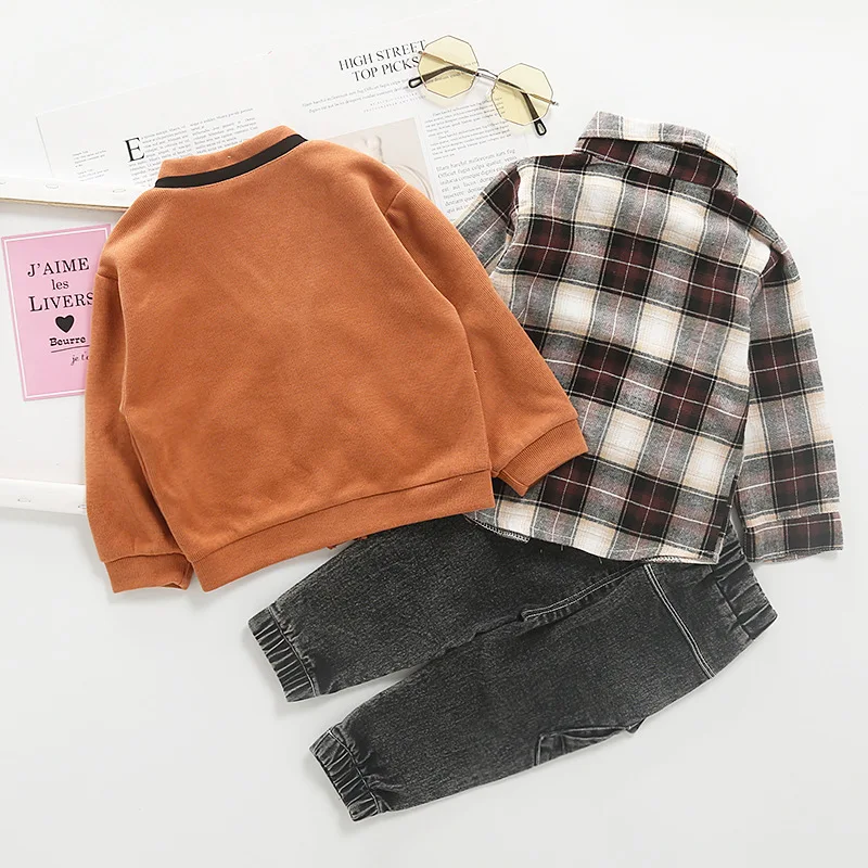 Детская одежда новинка 2019 комплекты одежды для маленьких мальчиков на осень и