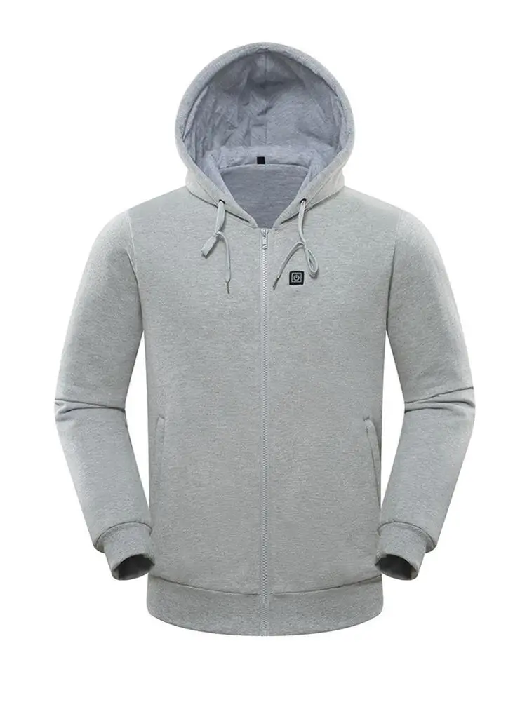 

Riding USB Charging Heating Sweater Heated Hoodie Temperature Controllable Fleece Hooded Sweatshirt For Men/Women