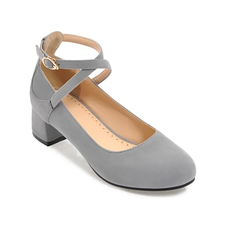 Женские туфли на высоком каблуке лодочки больших размеров 11 12 замшевые с круглым