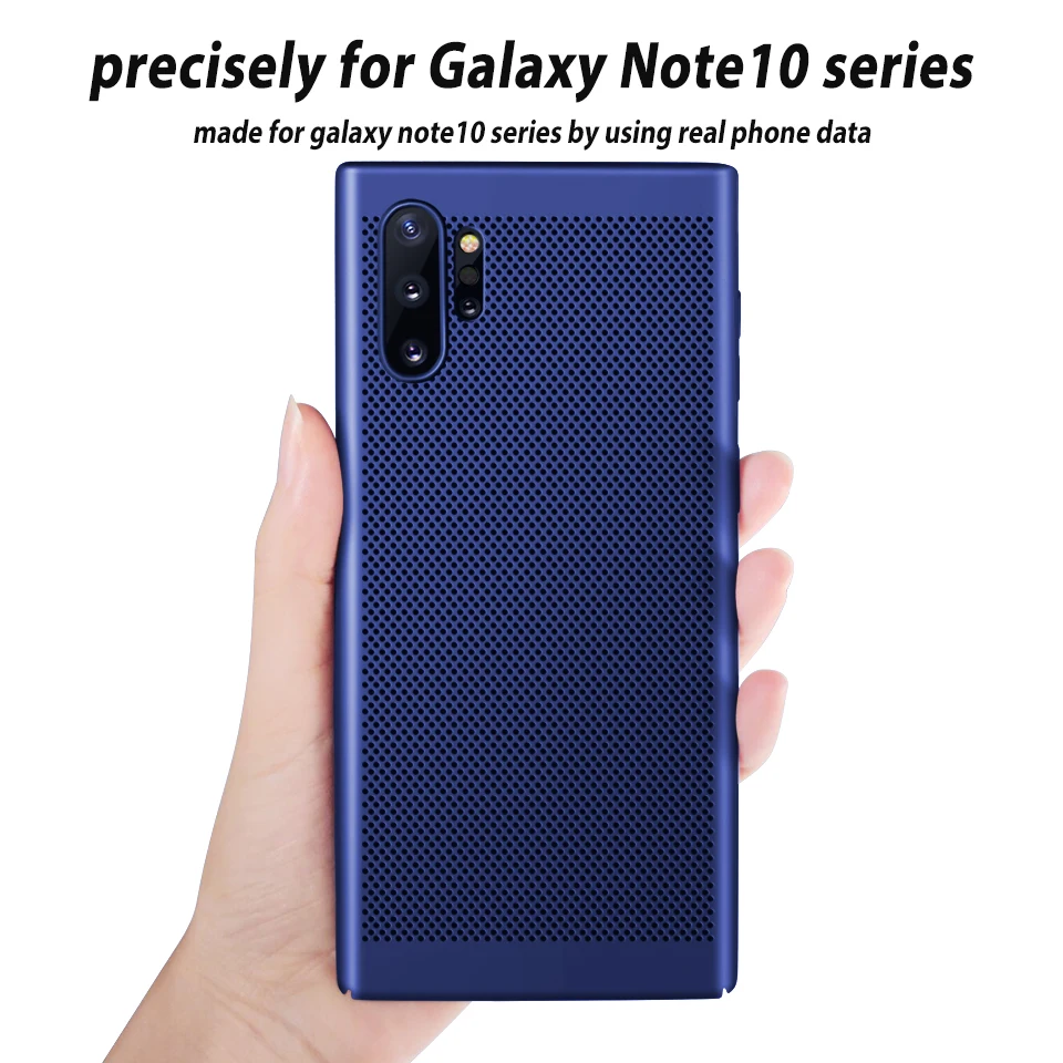 Задняя крышка чехол для samsung Note 10 Plus профессиональная защита Роскошные жесткие ПК