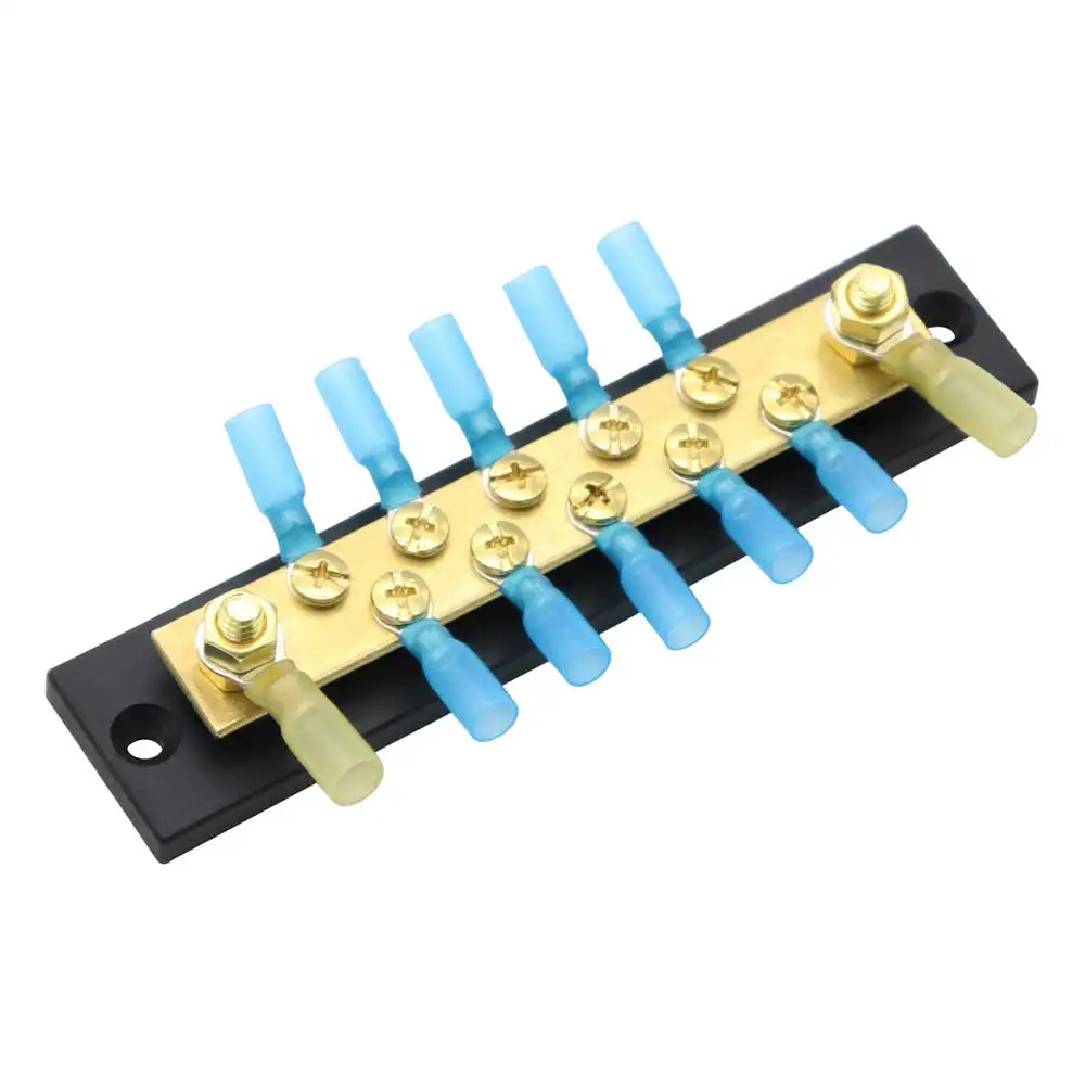 

12 Way 150A Bus Bar Block with Cover Ground Distribution Terminal Block for Car Boat Marine Caravan RV