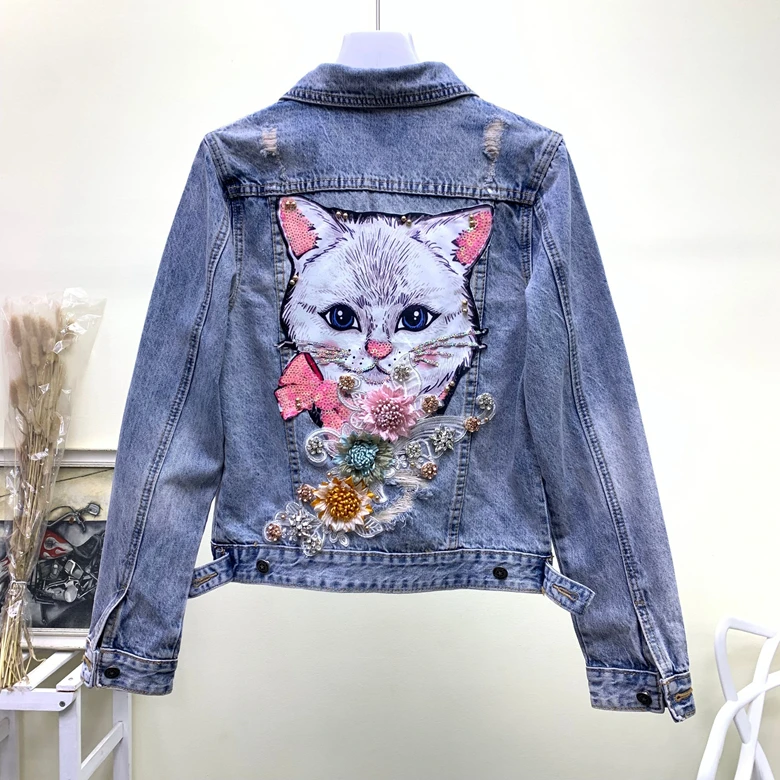 Новинка Весна 2020 европейские товары тонкая универсальная Модная Джинсовая