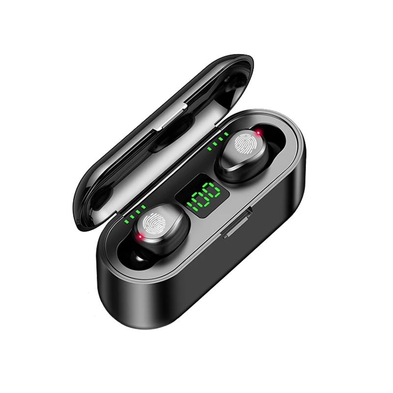 

Wireless Headphones V5.0 Bluetooth Earbuds Zero Delay HD Stereo Gaming Headset With Dual Mic and 2000mAh Battery Charge Case