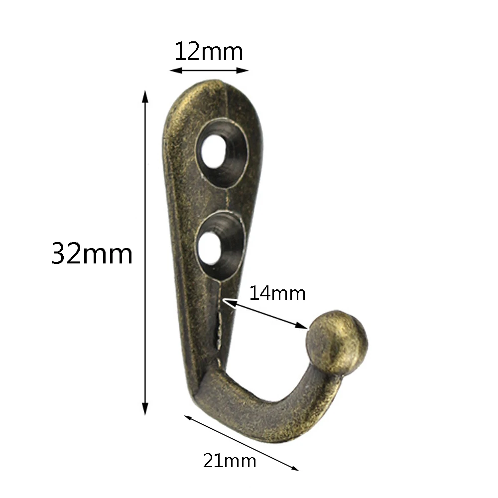 

10/20pcs Wall Mounted Hook Single Robe Coat Hat Holder Key Hanger With 40 Pieces Screws Home Storage Hook Organize