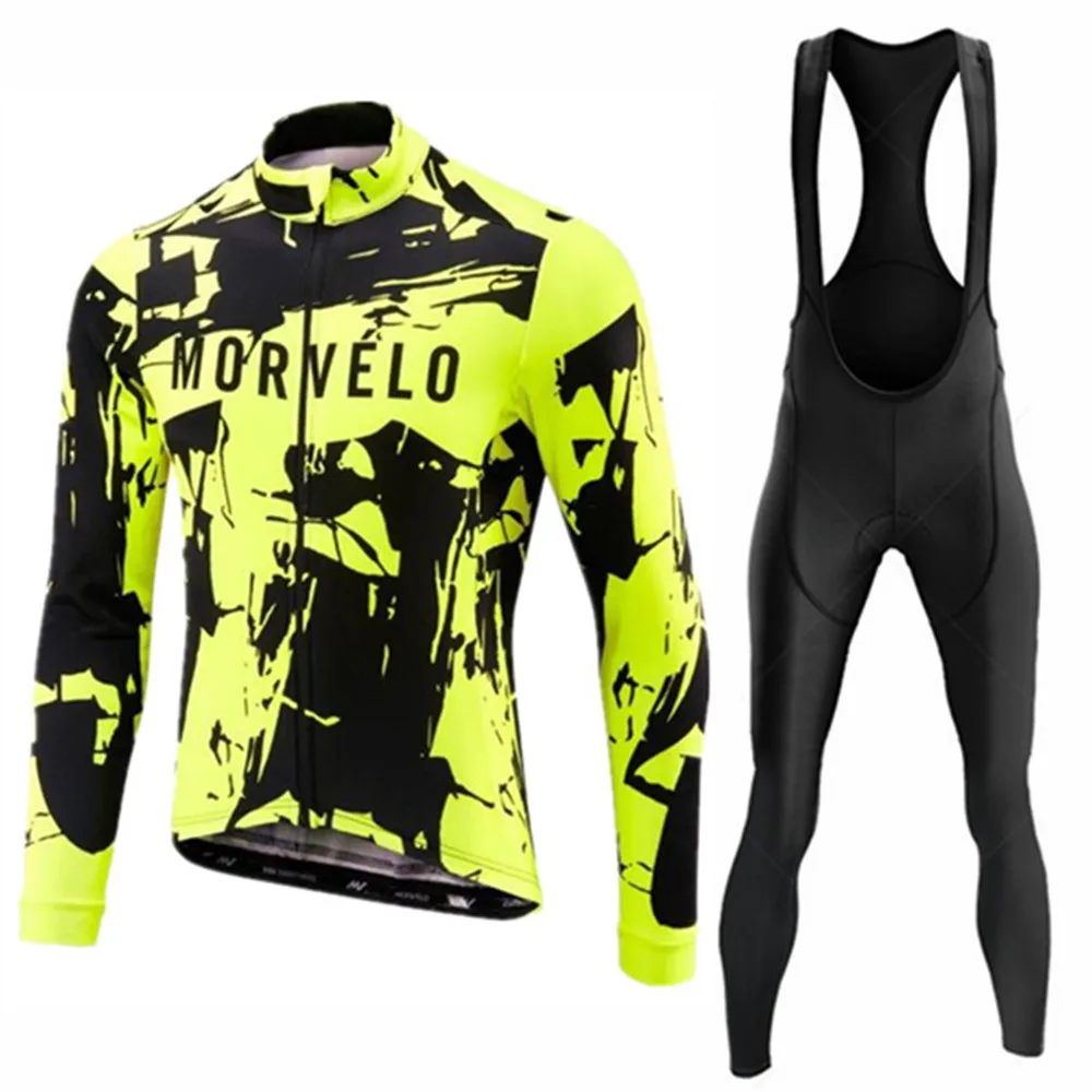 

new men's Cycling Jersey set long Sleeve Bicycle Clothing Biket Cycling pants summer maillot ciclismo hombre Racing Bike kit