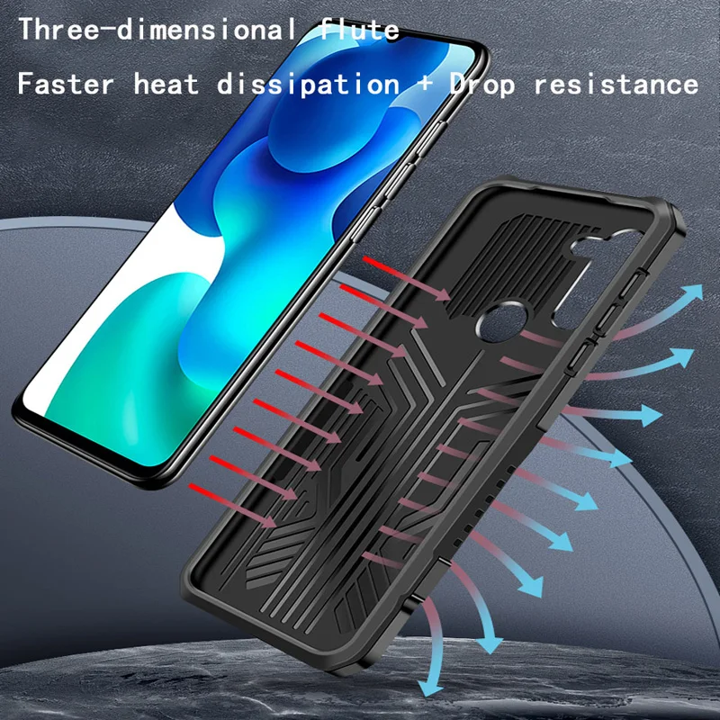 shockproof protective cover for motorola g6play g9plus g8 power lite back clip kickstand phone case for moto g pure g 5g g play free global shipping