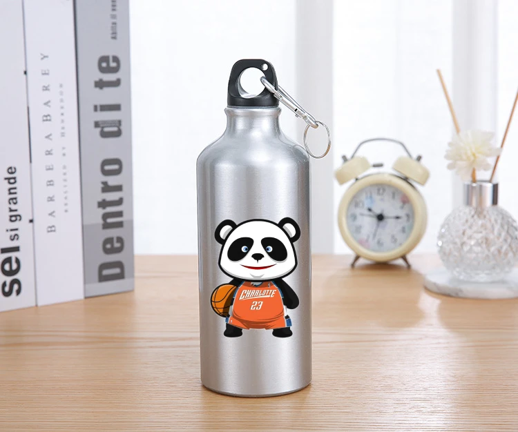 

600ml Portable Sports Bicycle Water Bottle Gym Fitness My Sports Shaker Drinking Bottles Funny Cartoon Animal Print Water Bottle