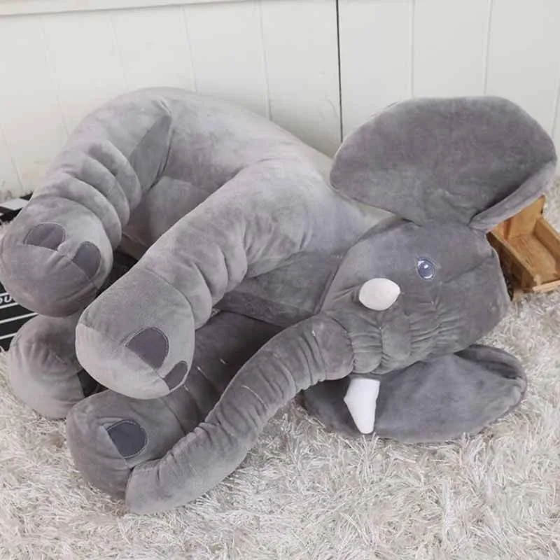 

60CM Elephant Plush Pillow Infant Soft For Sleeping Stuffed Animals Plush Toys Baby 's Playmate gifts for Children