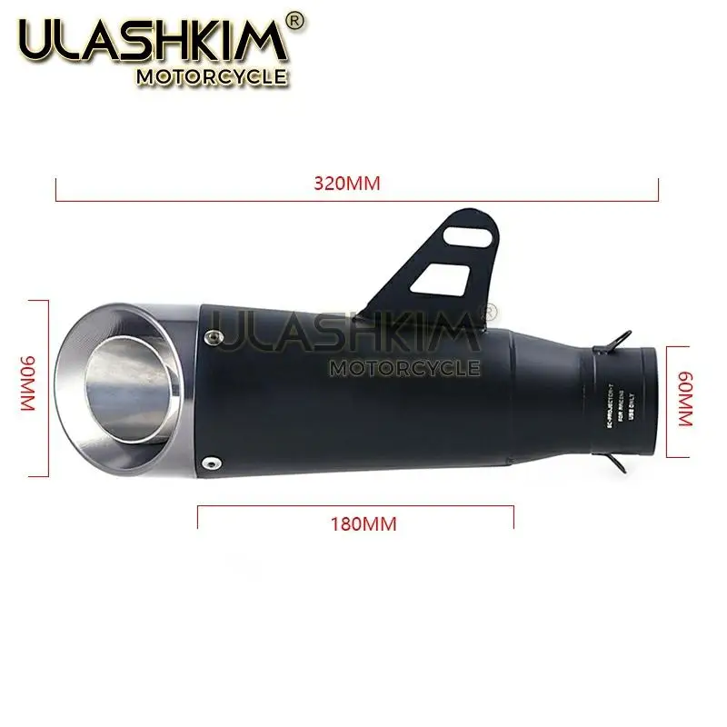 

Motorcycle Full System Exhaust Muffler Modified Middle Link Pipe Slip On For kawasaki Z800 2013 2014 2015 2016