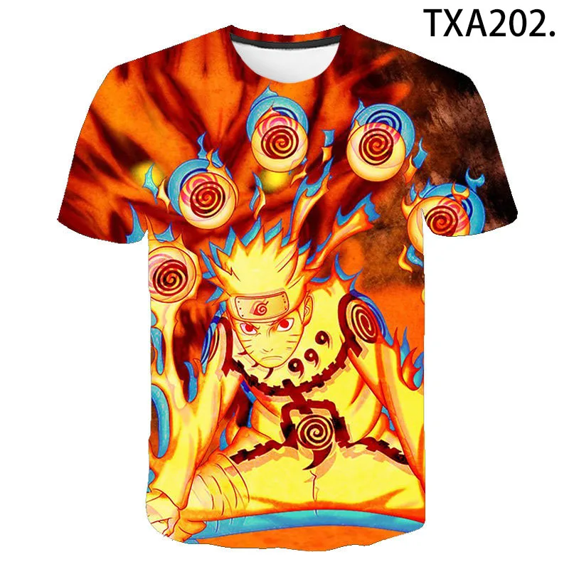 

Cartoon Anime Naruto 3D T Shirts Casual Boy girl Kids Fashion Streetwear Printed T-shirt Men Women Children Cool Tops Tee