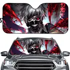 Автомобильные тени, японские Токийский Гуль, аниме, переднее ветровое стекло, солнцезащитный козырек, сохраняйте свою машину крутой. УФ солнцезащитный и тепловой отражатель, аксессуары
