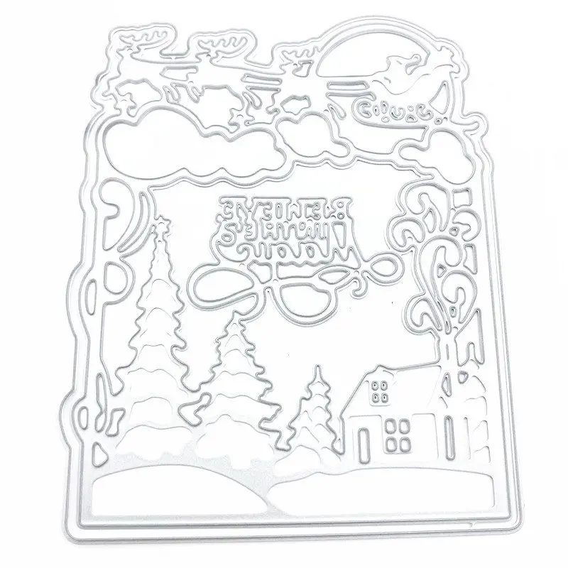 Рождественские популярные модели режущий нож для тиснения модные тонкие штампы |