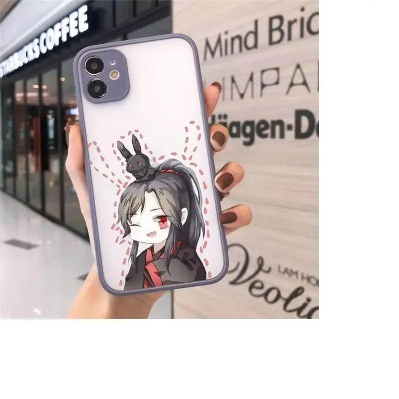 

Mo Dao Zu Shi Kartun Lucu Wanita Phone Case matte transparent For gray iPhone 7 8 x xs xr 11 12 pro plus max mini Funda Clear