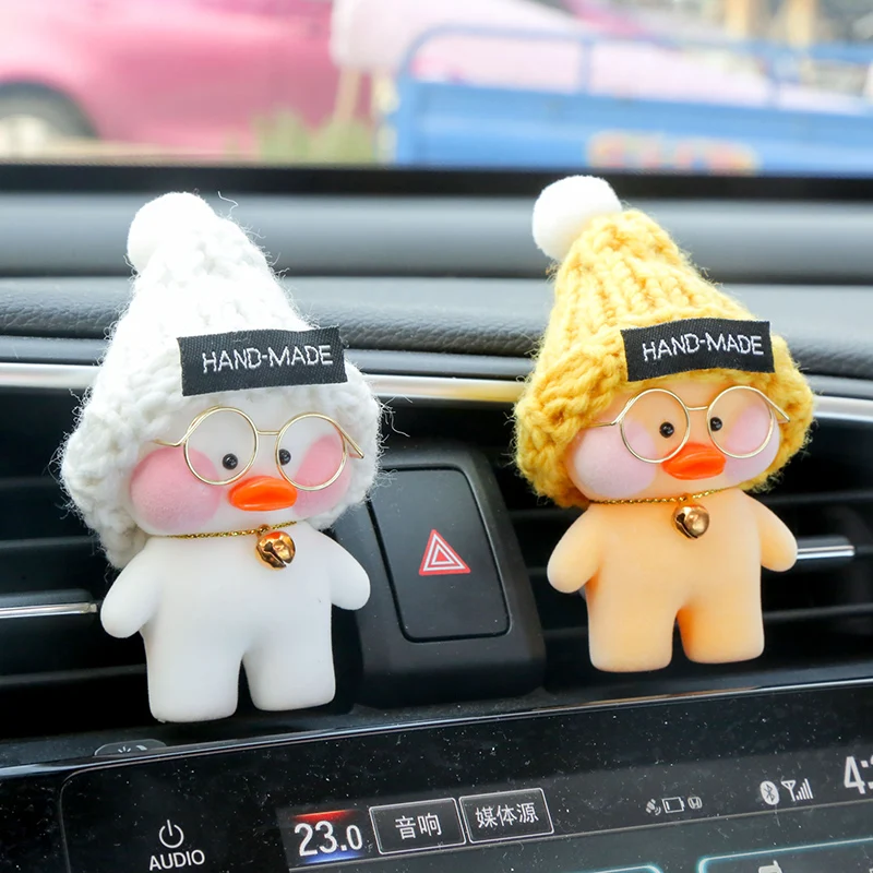 8 см Kawaii LaLafanfan кафе утка игрушка мультфильм Милая автомобиль Декор животные куклы