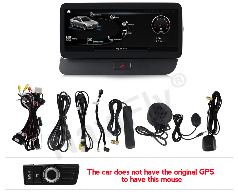 NaviFly Snapdragon 662 8G + 256G Android 11 API30 автомобильный мультимедийный плеер для Audi Q5 2009-2017