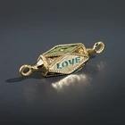 Diy шарики прокладки литерным геометрическим проектом бусы оптом циркониевые амулеты из сплава золотого цвета многогранник делая браслет из бисера