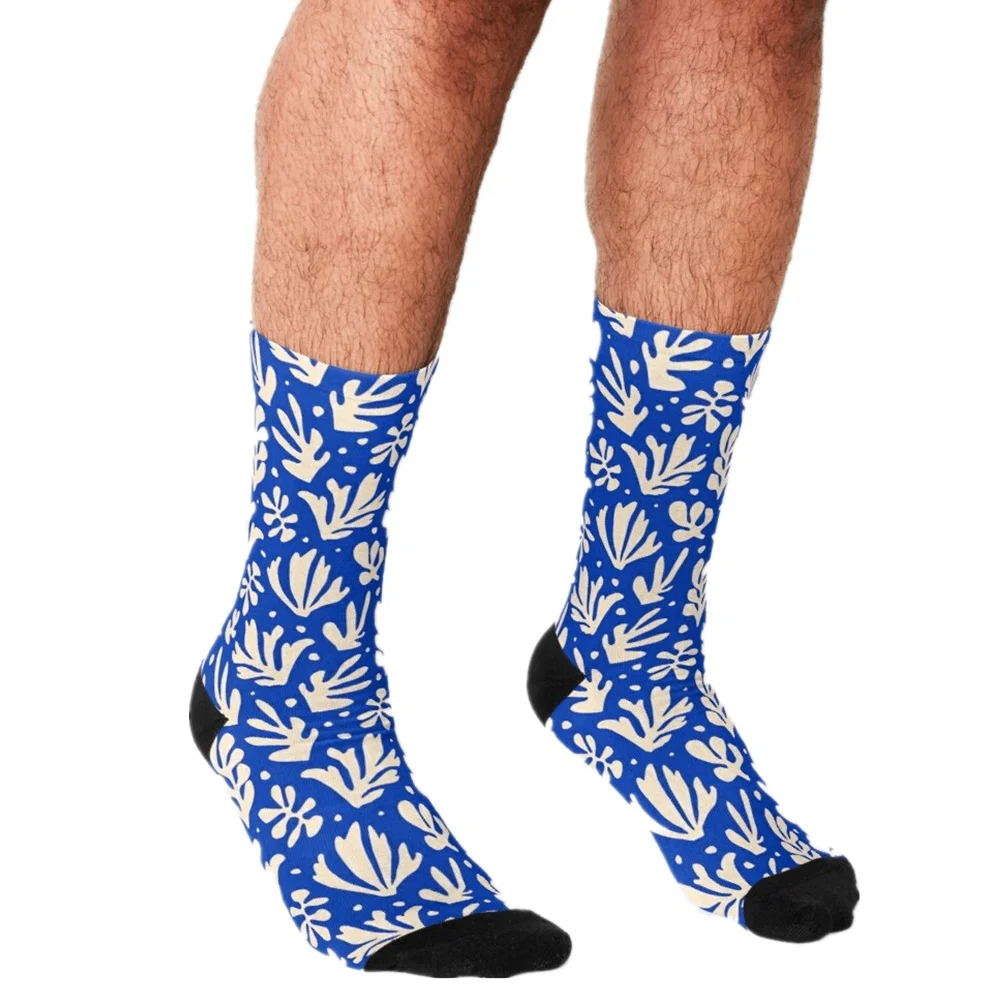 

2021 Men Socks harajuku Lil' Cactuar Printed personality Happy hip hop Novelty Skateboard Crew Casual Crazy Funny Socks